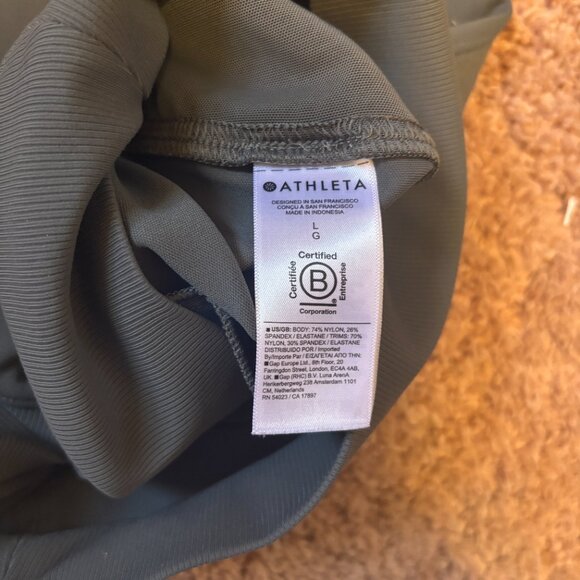 ATHLETA Venice High Rise Jogger Color Shadow Grey Womens Size Large Soft Cozy - Picture 5 of 8